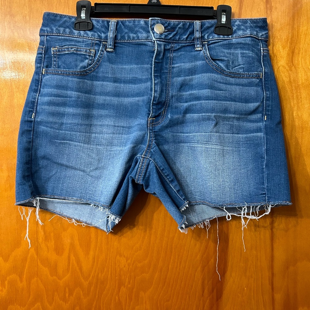 American Eagle High Waisted Super Stretch Jean Shorts